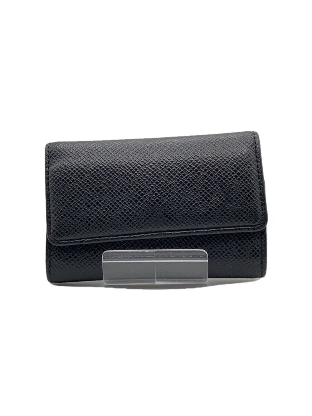 LOUIS VUITTON Multicles Taiga Leather Black Cowhide